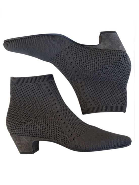 Eileen Fisher Shoes - Eileen Fisher Dark Grey Knit Ankle Boots Women’s Size 7